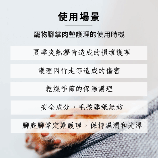 Paw-02 OneNyan 腳掌肉墊護理乳液❤ 貓咪/狗狗腳掌龜裂、乾燥、紅腫與腳掌保養護理 ★天然不刺激